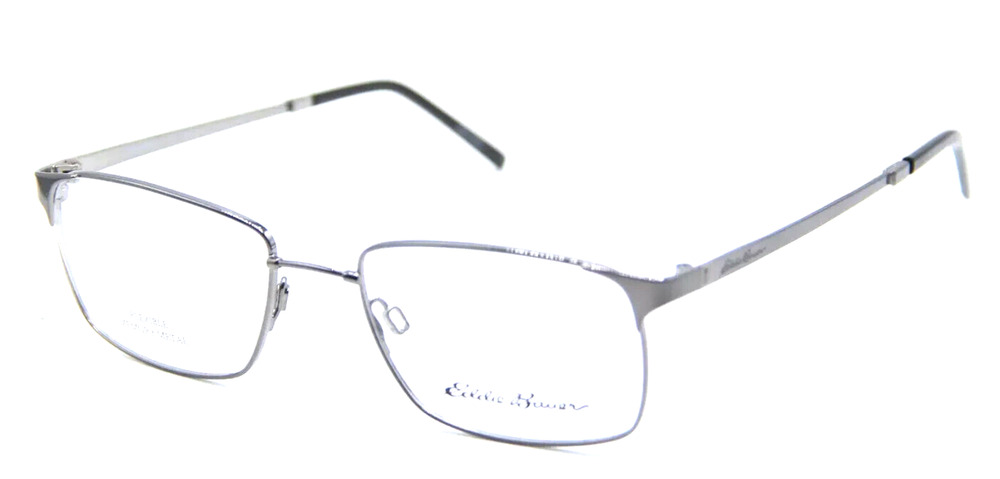 EDDIE BAUER EB32019 MEMORY METAL GUNMETAL EYEGLASSES 52-18-145 AUTHENTIC